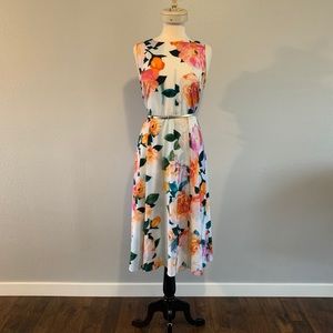 Calvin Klein floral Print dress size 12